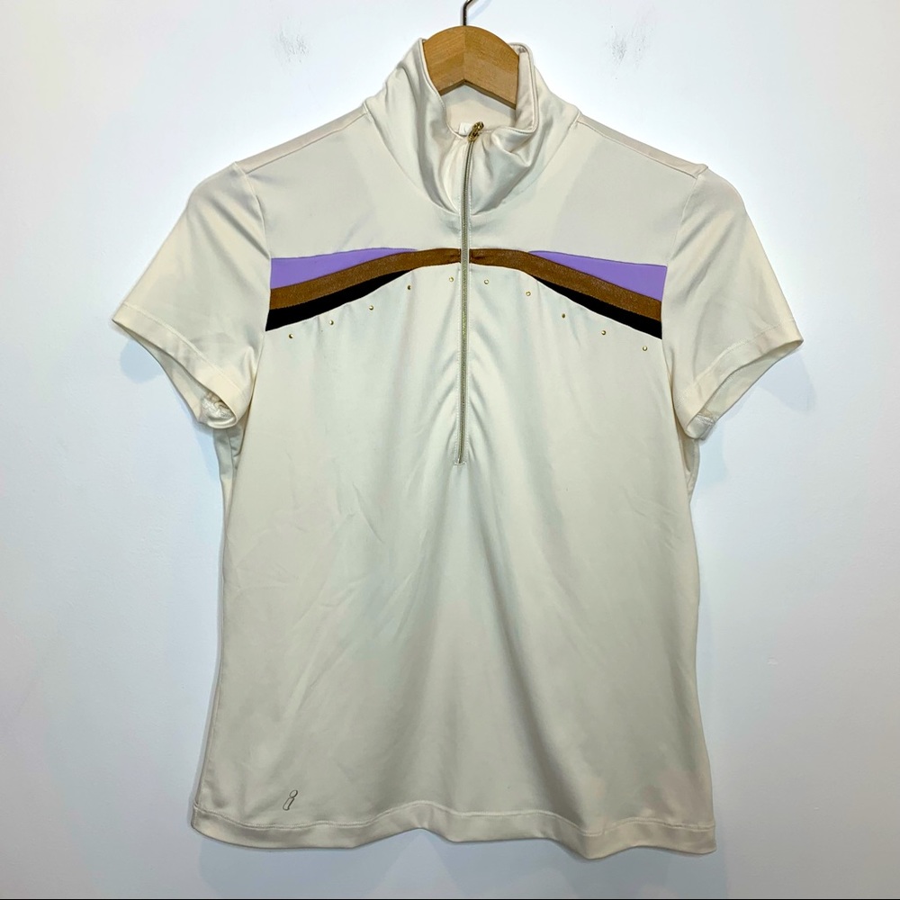 ☀️ 3/$15 Tail Activewear Quarter Zip Short Sleeve Top Tee Golf